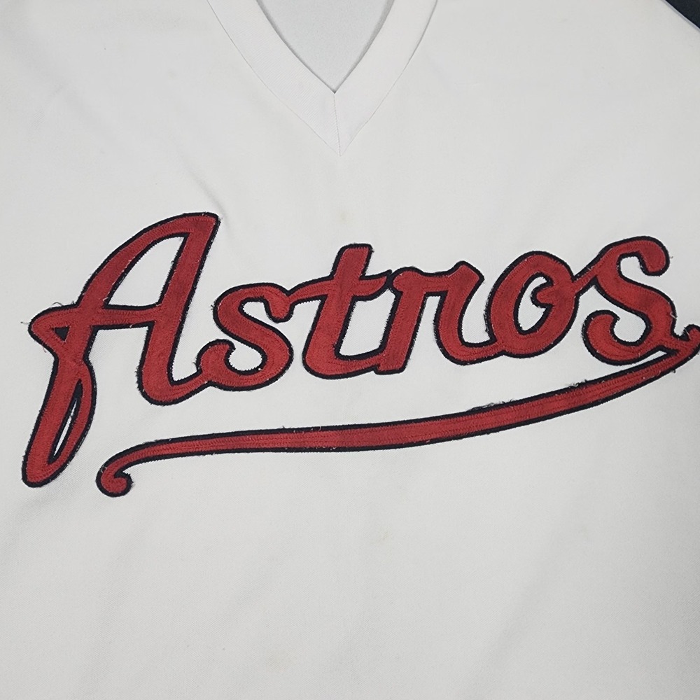 Vintage Houston Astros Majestic Jersey Mens XL White Made USA Baseball BP Shirt - Picture 6 of 11
